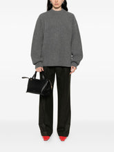 Jil Sander Ribbed Wool Crewneck Jumper Grey Grey