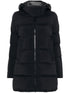 Peuterey Padded Water-Resistant Hooded Coat Black Black