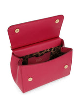 Dolce & Gabbana Medium Sicily Leather Handbag Fuchsia