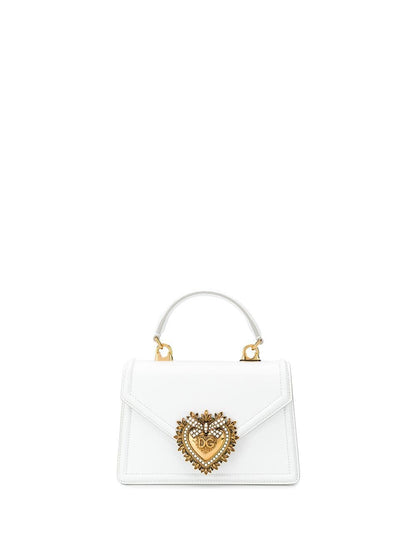 Dolce &amp; Gabbana Medium Devotion leather handbag white
