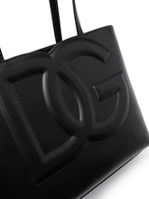 Dolce & Gabbana DG Logo Small Leather Shopping Bag Black