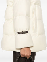 Herno Quilted Hooded Wool Down Jacket White White
