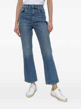 Tory Burch Indigo Blue Cropped Denim Jeans Blue