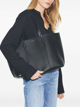 Tory Burch Perry Structured Leather Tote Bag Black