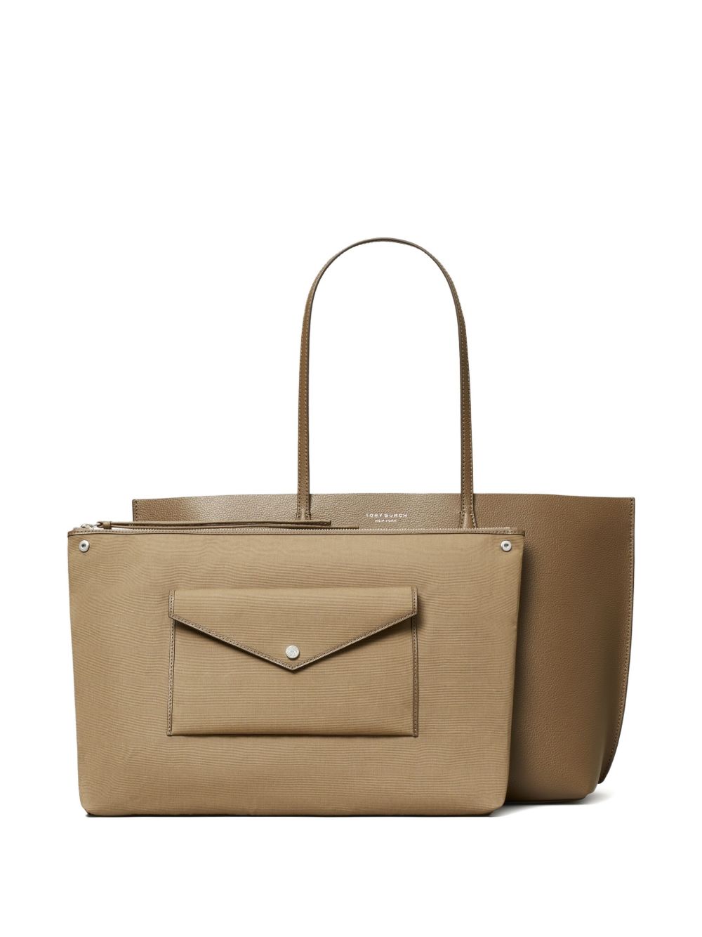 Tory Burch Perry Leather Tote Bag Light Brown