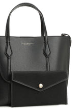 Tory Burch Shopping Perry Small Calf Leather Tote Bag Black