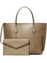 Tory Burch Perry Small Leather Tote Bag Light Brown