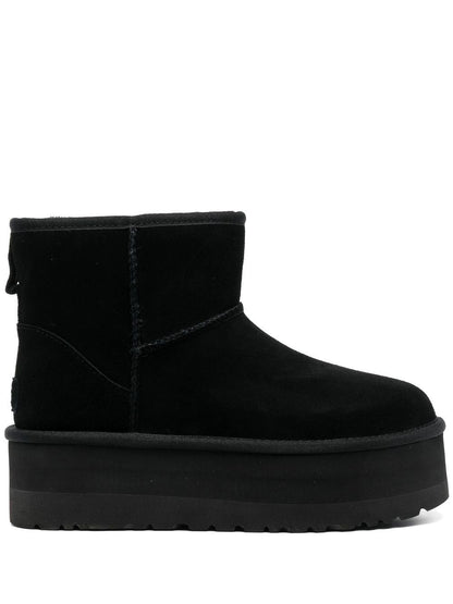 Ugg Australia Classic Mini Platform Suede Boots Black black