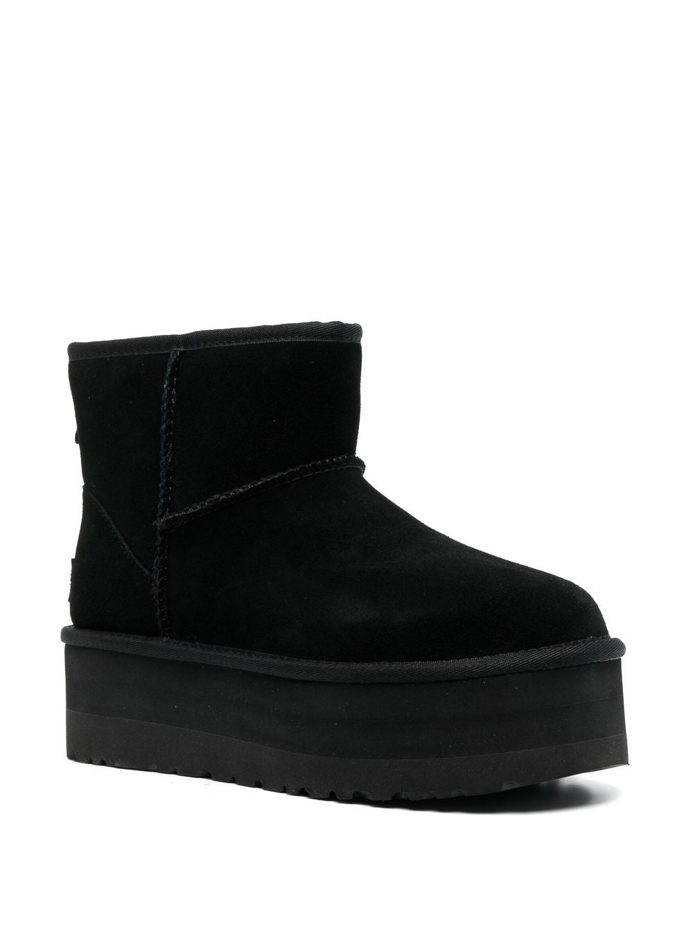 Ugg Australia Classic Mini Platform Suede Boots Black black