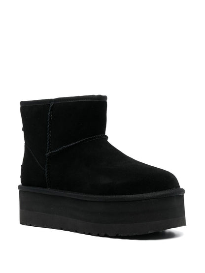 Ugg Australia Classic Mini Platform Suede Boots Black black