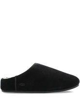 Ugg Australia Elea Sheepskin-Lined Suede Slide Sandals Black black