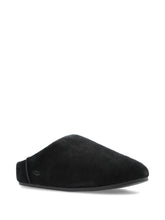 Ugg Australia Elea Sheepskin-Lined Suede Slide Slipper Black black