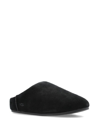Ugg Australia Elea Sheepskin-Lined Suede Slide Slipper Black black