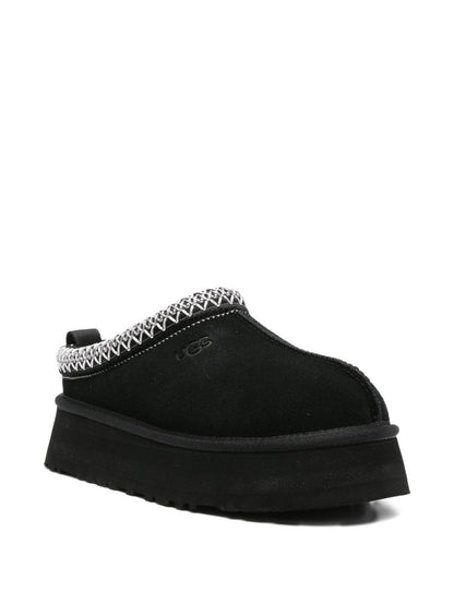 Ugg Australia Tazz II Black Leather and Textile Platform Sandals Black