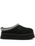 Ugg Australia Tazz II Black Leather and Textile Platform Sandals Black