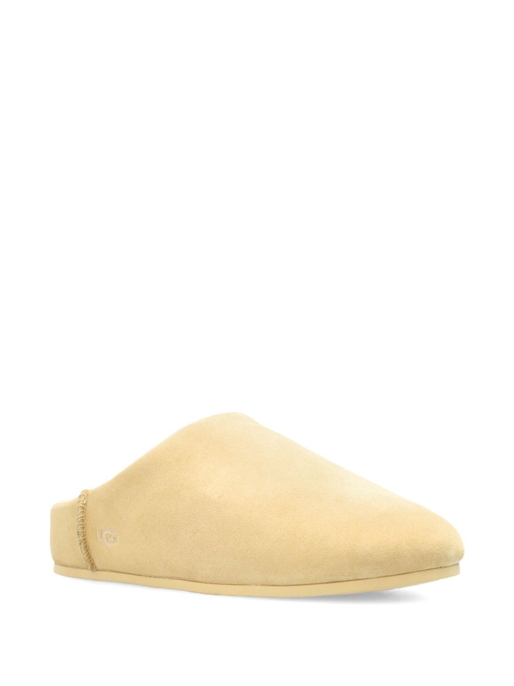Ugg Australia Elea Sheepskin-Lined Suede Slip-On Slipper Beige