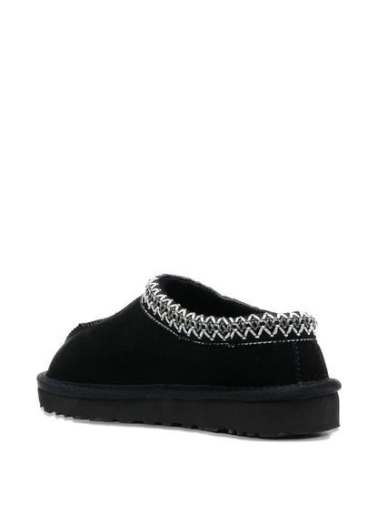 Ugg Australia Tasman II Black Suede Slip-On Sandals Black