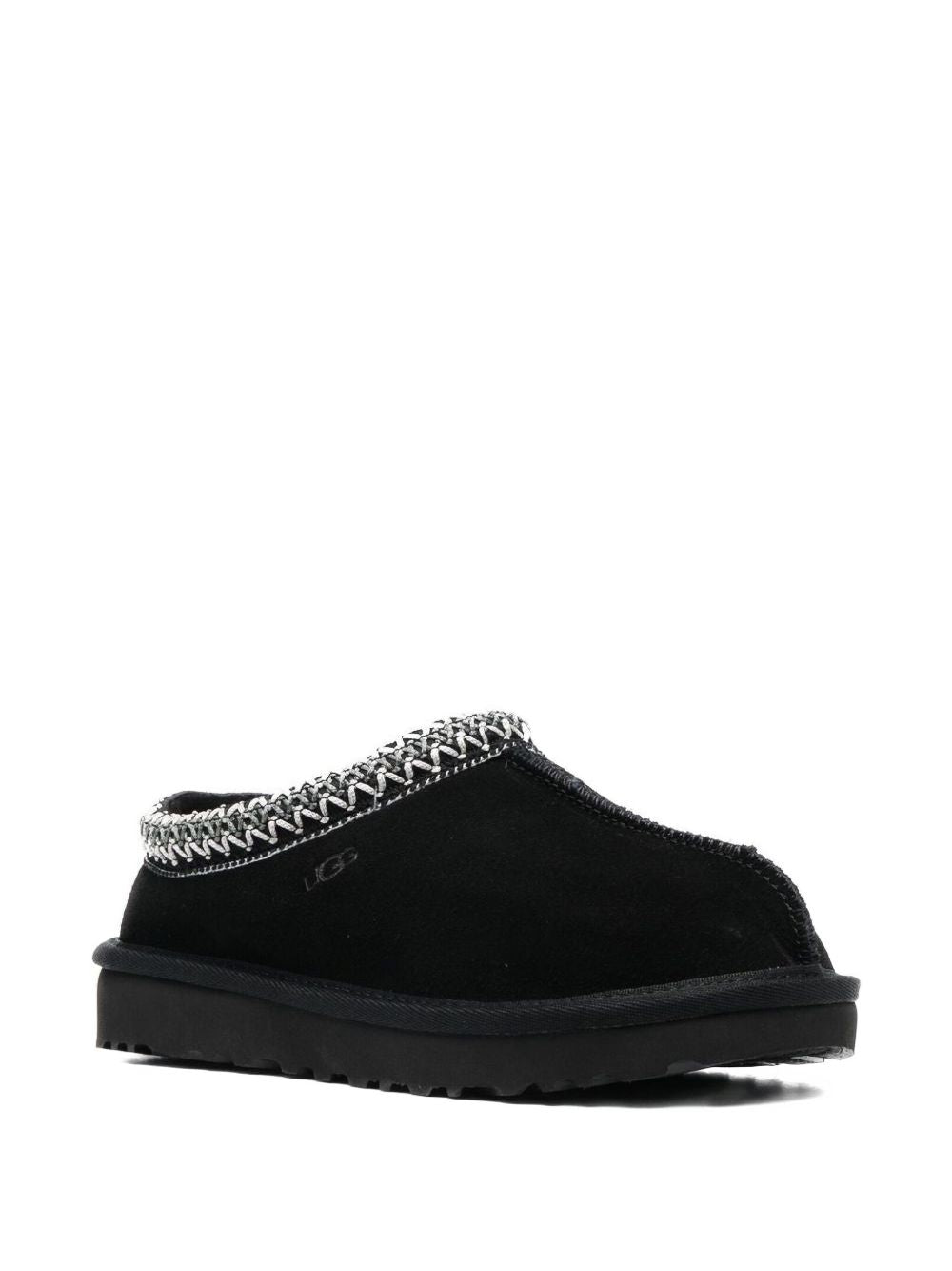 Ugg Australia Tasman II Black Suede Slip-On Sandals Black