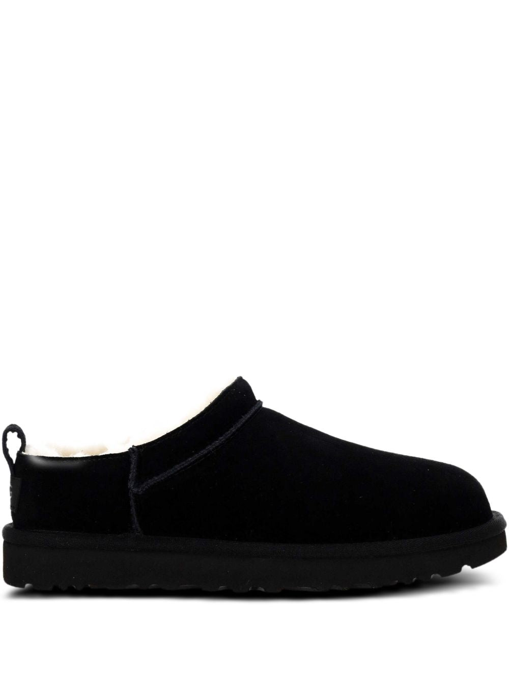 Ugg Australia Shearling-Lined Suede Platform Slip-On Sandals Black Black