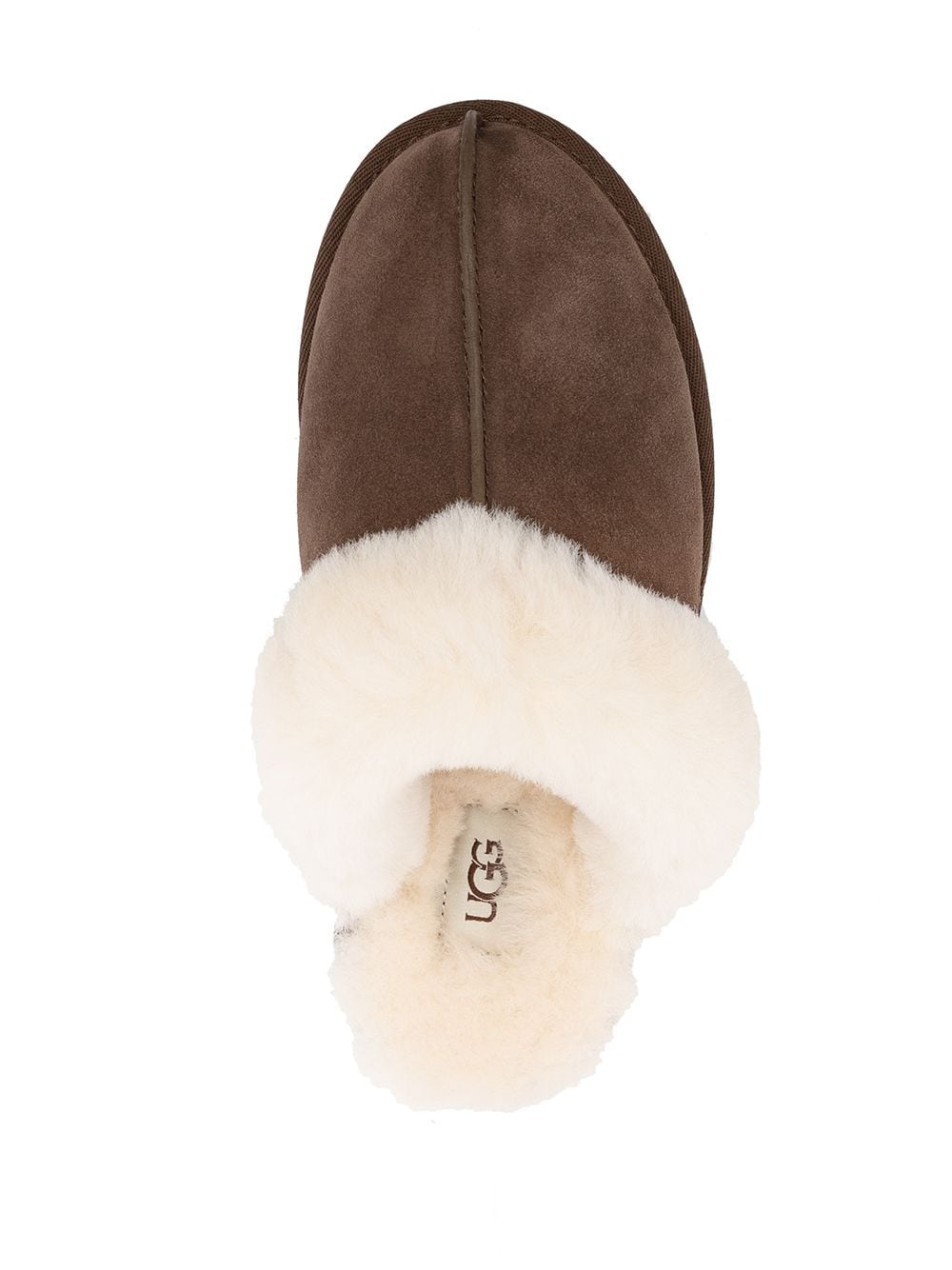Ugg Australia Scuffette II Shearling Trim Brown Slippers Brown