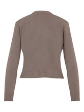 Fabiana Filippi Ribbed Wool Blend Embellished Jacket Brown