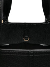 Elisabetta Franchi Leather Shopper Tote Bag Black