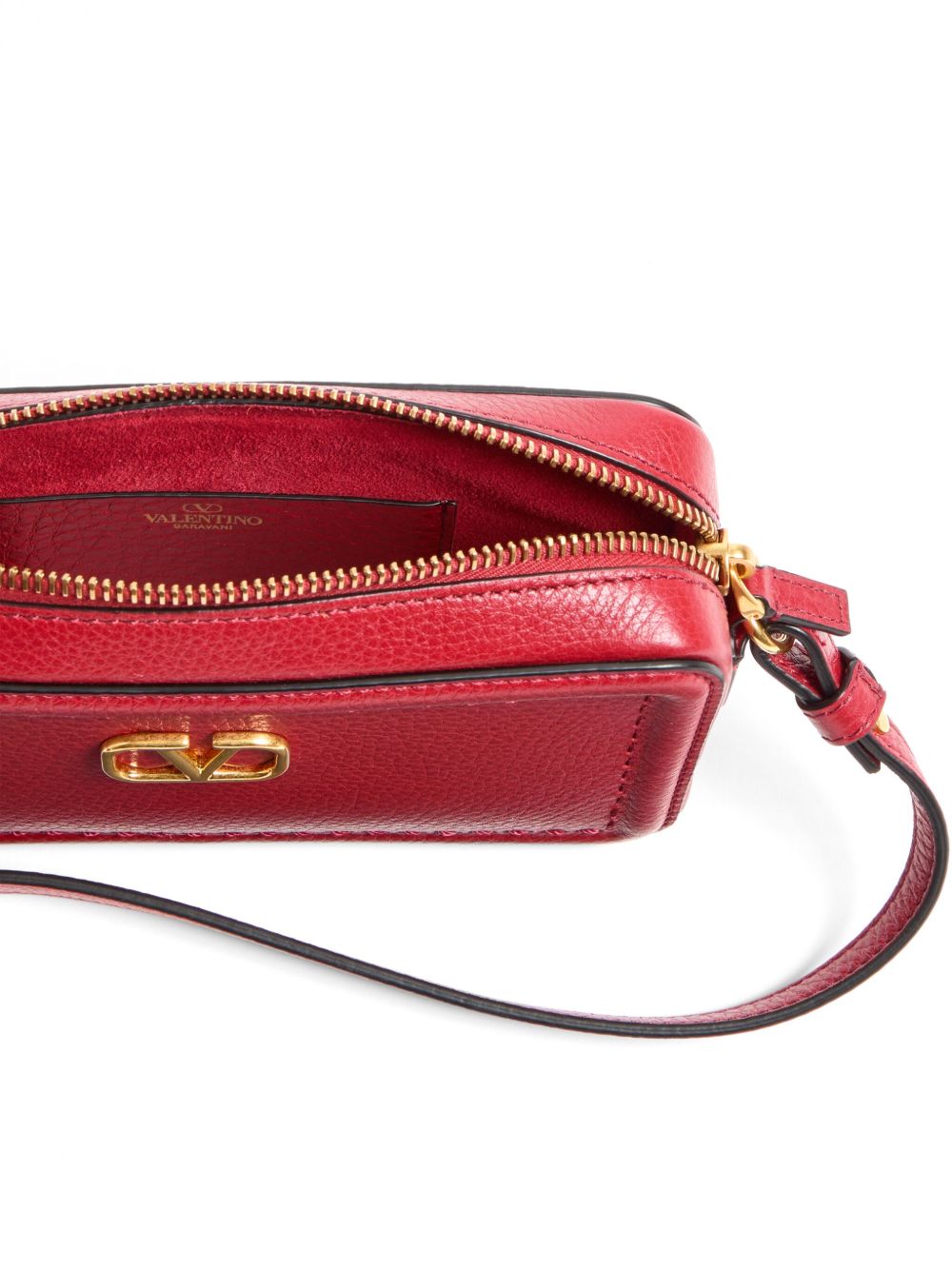 Valentino Garavani Mini Leather Camera Bag Red Red