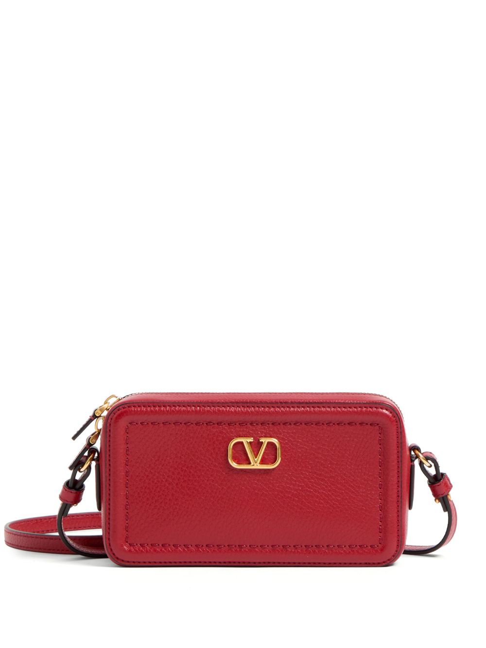 Valentino Garavani Mini Leather Camera Bag Red Red