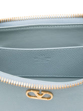 Valentino Garavani VLogo Signature Clear Blue Calf Leather Mini Hobo Bag Clear Blue