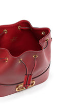 Valentino Garavani VLogo Signature Leather Mini Clutch Bag Red red
