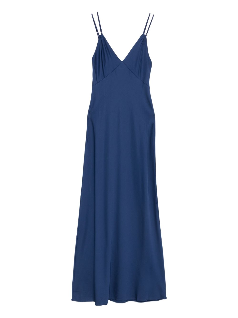 Alice + Olivia Kiro Indigo Blue Spaghetti Strap Maxi Dress Blue