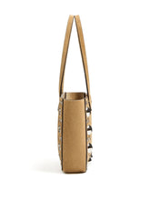 Valentino Garavani Nellcôte Mini Suede Shopping Bag Sand Beige