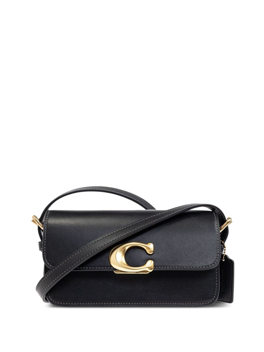 Coach Sage Leather Shoulder Bag Black