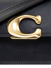 Coach Sage Leather Shoulder Bag Black