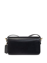 Coach Sage Leather Shoulder Bag Black