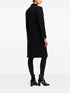 Emporio Armani Single-Breasted Wool Coat Black black