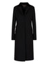 Emporio Armani Single-Breasted Wool Coat Black black