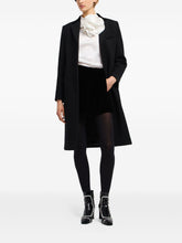 Emporio Armani Single-Breasted Wool Coat Black black