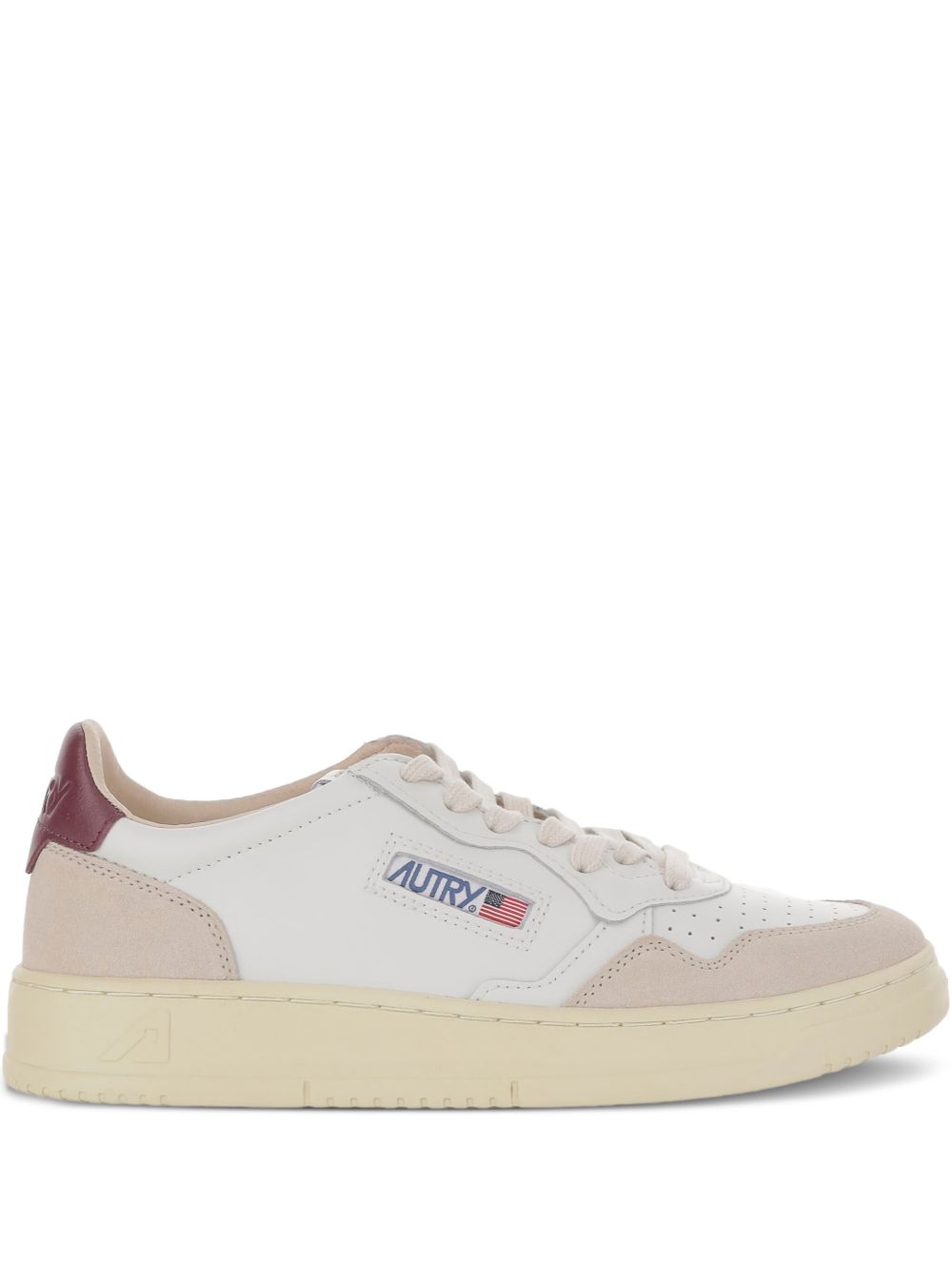 Autry Medalist Low Sneakers in Bordeaux Leather Bordeaux
