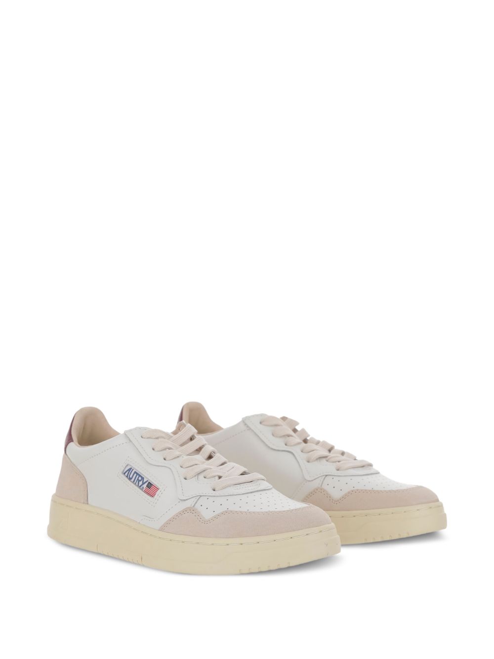 Autry Medalist Low Sneakers in Bordeaux Leather Bordeaux