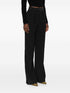Elisabetta Franchi High-Waisted Flared Trousers Black