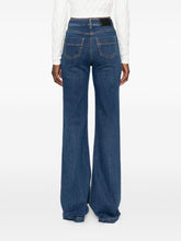 Elisabetta Franchi High-Waisted Straight-Leg Denim Jeans Blue Blue