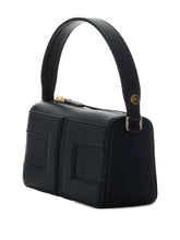 Elisabetta Franchi Top-Handle Panelled Black Shoulder Bag Black