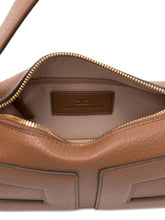 Elisabetta Franchi Panelled Rectangular Tote Bag Leather Brown