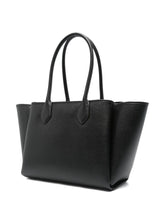 Emporio Armani Large Palmellato-Finish Shopper Bag Black
