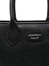 Emporio Armani Medium Palmellato Shopper Bag Black