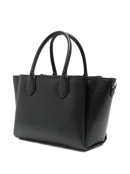 Emporio Armani Medium Palmellato Shopper Bag Black