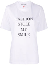 Victoria Beckham Silk & Nylon Fashion Stole My Smile White T-Shirt White