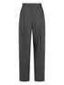 Emporio Armani Checked Wool-Blend Trousers Grey