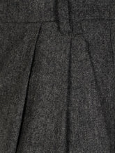 Emporio Armani Checked Wool-Blend Trousers Grey